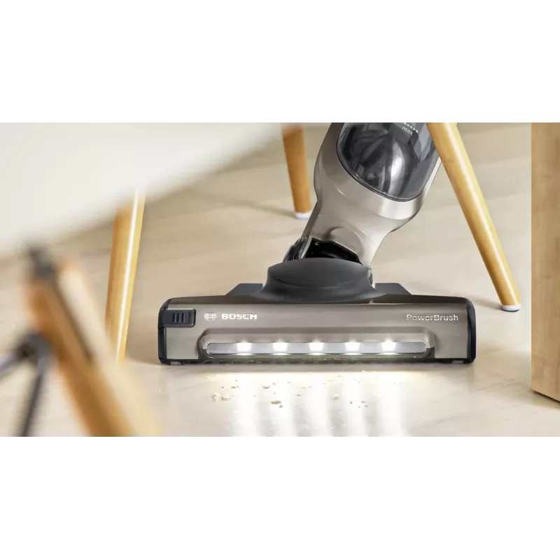 Bosch BBH3ALL23 belaidis vertikalus dulkių siurblys / elektrinė šluota 2-in-1 vertikalus dulkių siurblys Baterija Sausas Be maišelio 0,4 l šampano, metalo spalvos