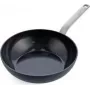 Wok/keptuvė GreenPan CC006388-001, apvali, 28 cm, juoda, be PFAS