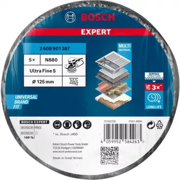 Bosch N880 Metal, Dažai, Nerūdijantis plienas, Plienas Šlifavimo diskas