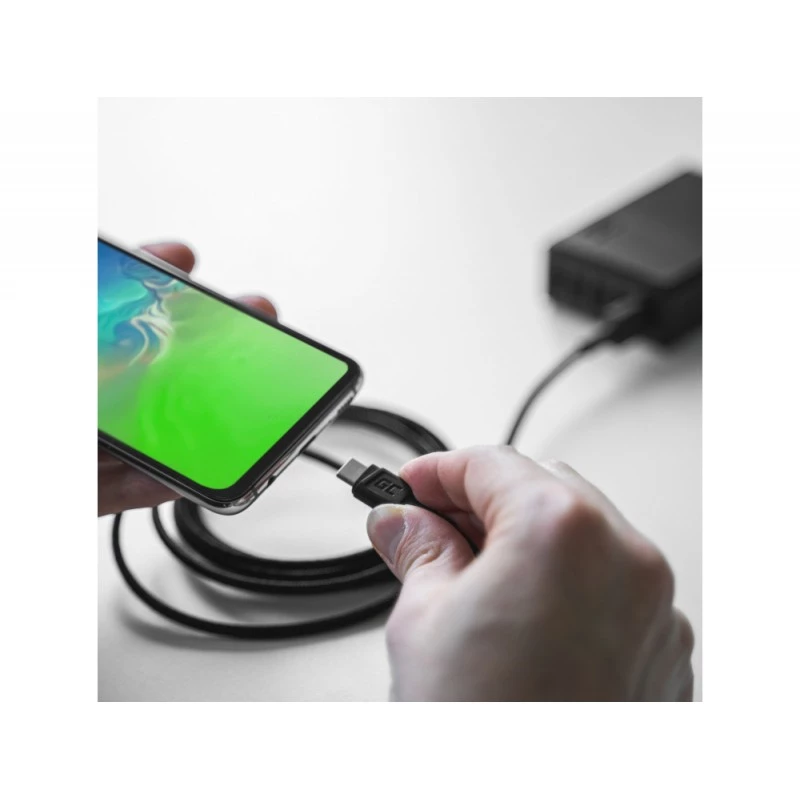 USB kabelis Green Cell KABGC22 USB 2.0 1,2 m USB A USB C Juodas