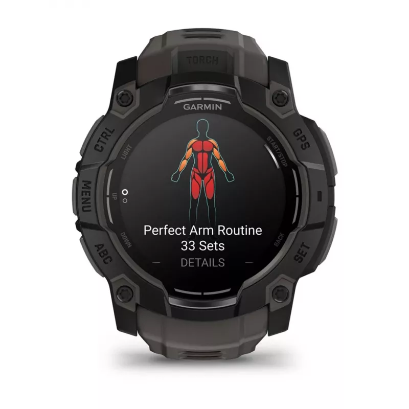 Garmin Instinct 3 AMOLED 3,3 cm (1,3) 50 mm skaitmeninis 416 x 416 px jutiklinis ekranas juodas GPS (palydovinis)