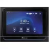 Akuvox X933S jutiklinio ekrano Android vidaus stotis — juoda, prie sienos montuojamas domofono pultas