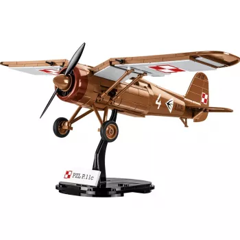 Statybinis rinkinys COBI PZL P.11c 320 dalių Antrasis pasaulinis karas