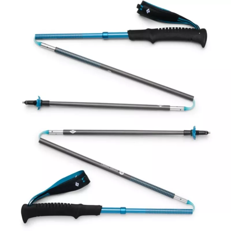 Žygio lazdos Distance Carbon Z, kūno rengybos įrenginys antracitas / mėlyna, 1 pora, 105 cm