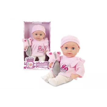 Lėlė Artyk Natalia 33 cm su žaislu - Artyk 33 cm kūdikio lėlė su priedu