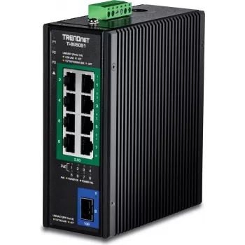 TRENDnet TI-BG5091 - Versija v1.0R - Komutatorius - pramoninis - 8 x 10/100/1000/2,5G (PoE++) (TI-BG5091)