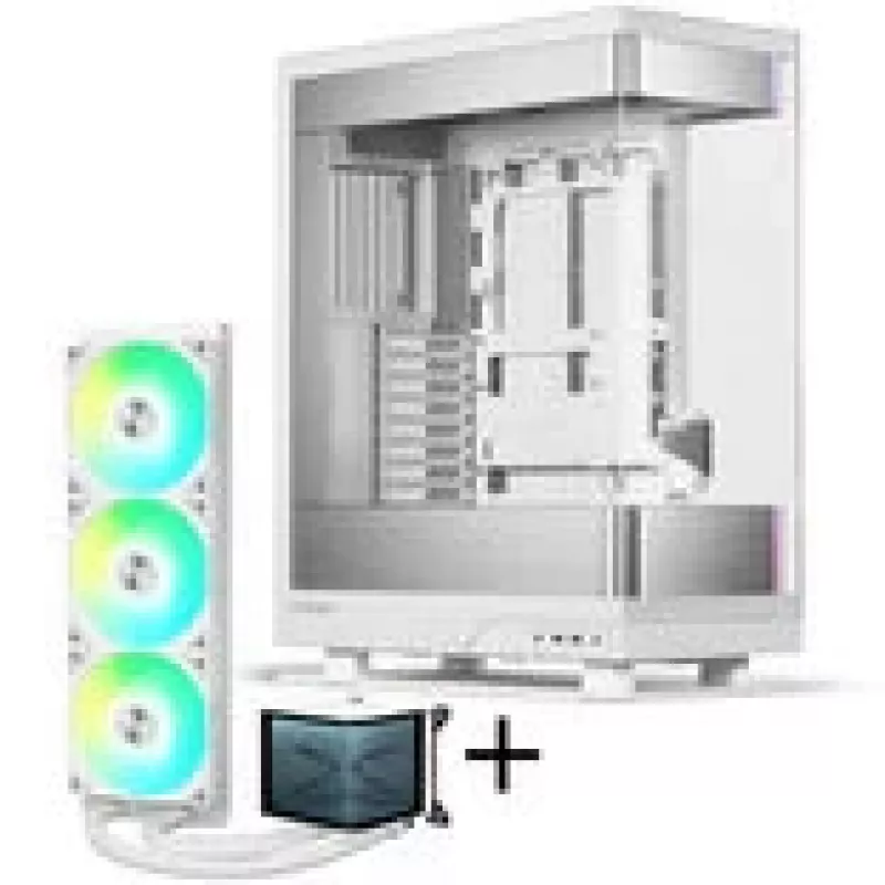 PHANTEKS Evolv X2 + TRYX PANORAMA ARGB pilnas skysčio aušinimas – balta, 360 mm