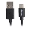 USB 2.0 A į USB-C kabelio adapteris Sharkoon 0,5 m, juodas