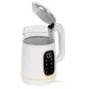 Elektrinis virdulys Adler AD 1305WG — 1,7 l, 2200 W, stiklas/plastikas, baltas/auksinis/permatomas