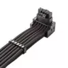 CableMod C-Series Pro jungiamasis laidas - Variant A, 90°, 16 kontaktų į 4x8 kontaktų PCIe, juodas