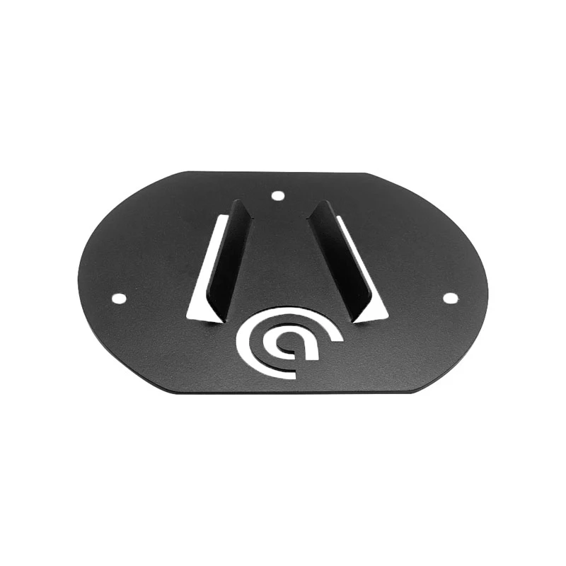 Lenktyninio vairo stovas Asetek 40-035-0035001 — plieninis, juodas, 140×1,5×120 mm