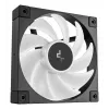 Ventiliatorius DeepCool FD12 ARGB-3 viename 12 cm juodas baltas 3 vnt. maksimalus oro slėgis 2,56 mmH2O