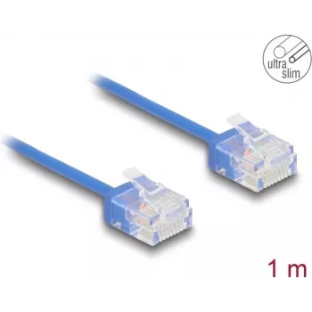 Tinklo kabelis DeLOCK RJ45 Cat.6 UTP 1m mėlynas