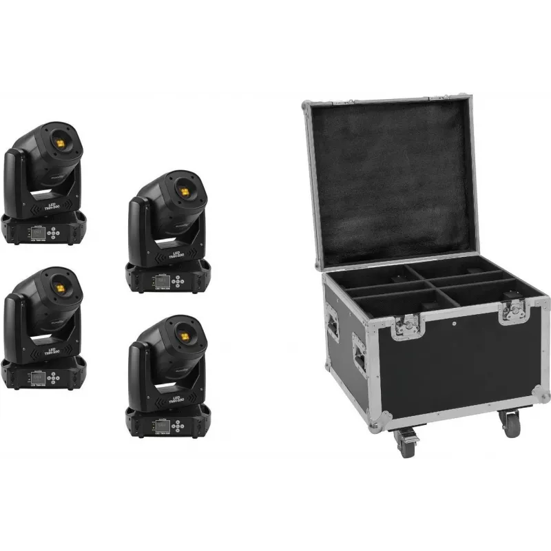 LED rinkinys EUROLITE TMH-S90 4x su transportavimo dėklu — EUROLITE TMH-S90 4 vnt.