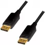 LogiLink CD0103 DisplayPort laidas DP/M į DP/M, 4K/60Hz, CCS, juodas, 5 m (CD0103)