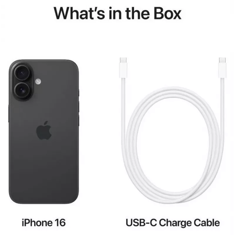 Išmanusis telefonas Apple iPhone 16 6,1 colio 128 GB juodas