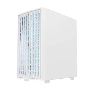 PC korpusas MODECOM BREEZE ARGB Flow MIDI juodas — ATX, 3x140mm priekyje + 1x140mm gale, grūdintas stiklas, USB-C
