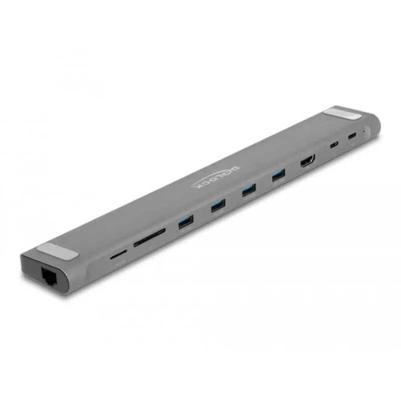 DeLOCK USB Type-C plona prijungimo stotis 4K HDMI USB 3.2 Gen 1 LAN SD PD 3.0