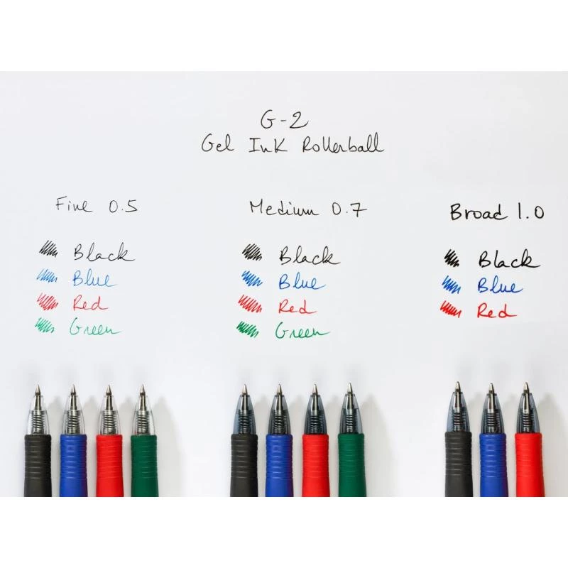 Pilot BL-G2-7 žalias gelinis rašiklis 0,4 mm antgalis permatomas korpusas