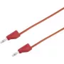 VOLTCRAFT bandymo laidas [4 mm kištukas – 4 mm kištukas] 0,75 m raudonas MSB-300 (MSB-300-0.75-Red)