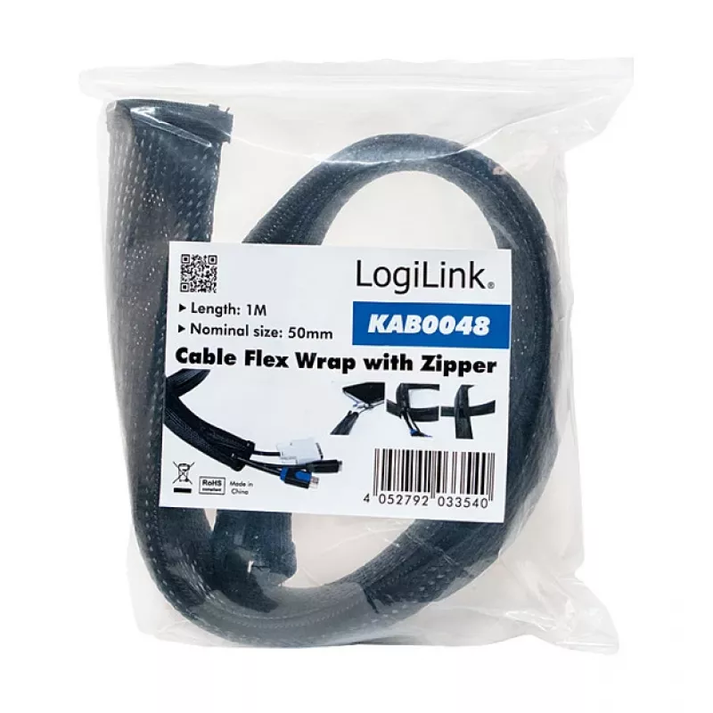 Kabelių apvalkalas LogiLink KAB0048 Juodas