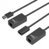 Tinklo kabelis UNITEK Y-UE01001 dokas / prievadų replikatorius USB 3.0 60 m juodas