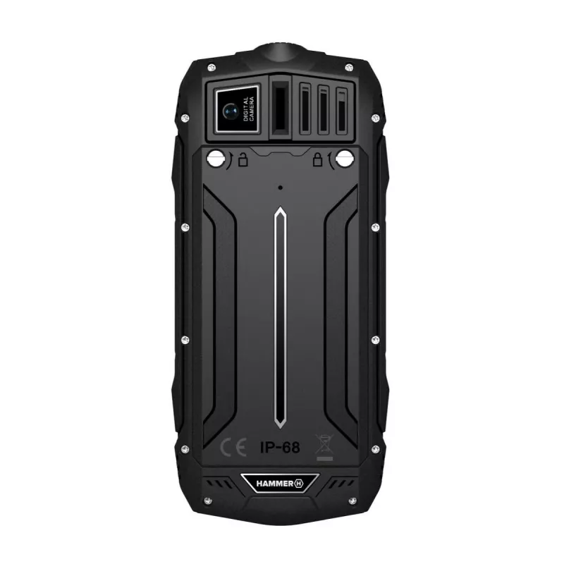 Hammer ROCK LTE | Juoda | 2.4 colio | IPS | 48 MB | 128 MB | Dual SIM | 3G | Pagrindinė kamera 2 MP | 3000 mAh