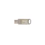 USB atmintinė PATRIOT PS128GT560DS5D 128GB USB 3.2 (USB-A / USB-C) pasukama, cinko lydinio, sidabrinė