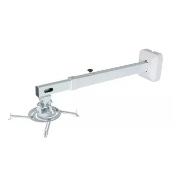 Sieninis laikiklis AVTEK WallMount Next 1200 — plieninis, baltas, teleskopinis, 360° pasukamas, pakreipiamas ±42°, maks. apkrova 20 kg