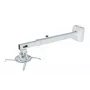 Sieninis laikiklis AVTEK WallMount Next 1200 — plieninis, baltas, teleskopinis, 360° pasukamas, pakreipiamas ±42°, maks. apkrova 20 kg