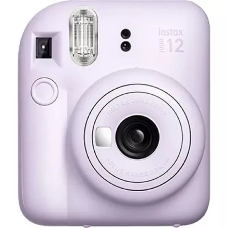 Momentinis fotoaparatas Fujifilm Instax Mini 12 Purple — nuotrauka 86×54 mm, plėvelė 62×46 mm, 60 mm židinio nuotolis