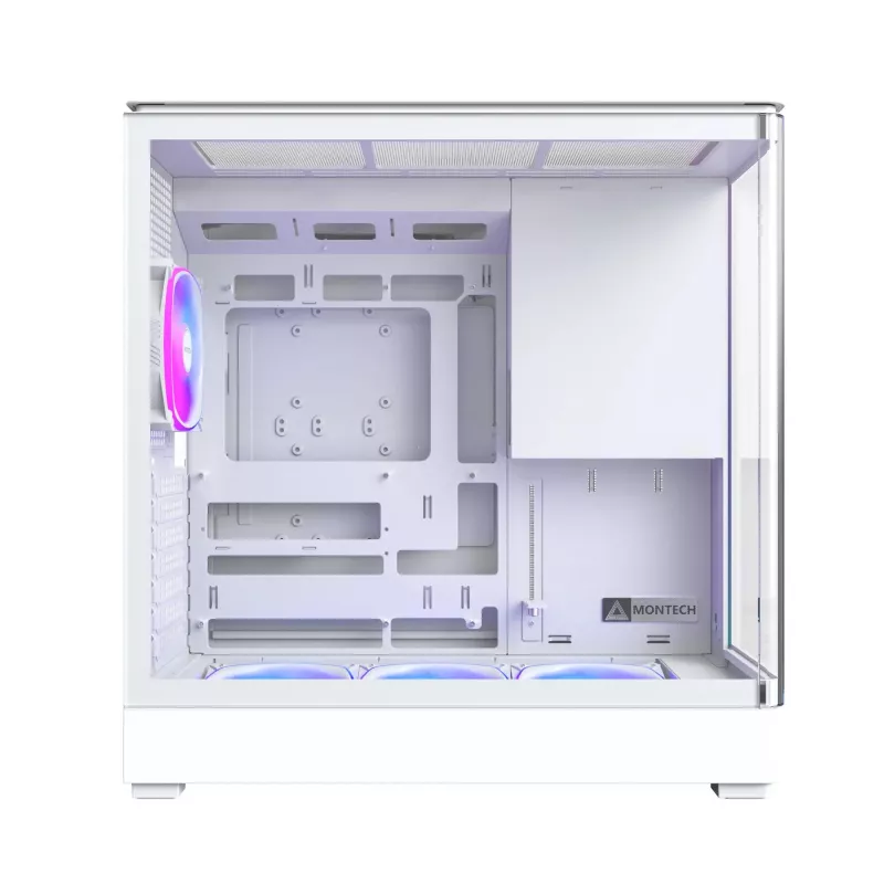 Korpusas Montech KING 45 PRO (W) — baltas Micro ATX / Mini-ITX midi bokštas