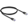 DeLOCK 64263 USB šakotuvas Type-A 5000 Mbit/s juodas