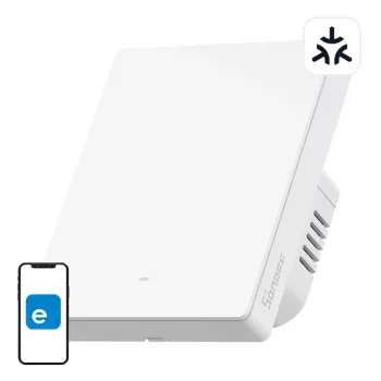 Sieninis Wi-Fi išmanusis jungiklis Sonoff M5-1C-80W 1 kanalo, skirtas rėmui, 80W