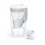 Vandens filtro ąsotis BRITA Glass+1 Maxtra Pro pilkas, 2,4 L bendras / 1,5 L filtruoto, Maxtra Pro PP filtras