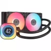 „Corsair iCUE LINK TITAN 240 RX LCD“ oro aušintuvas, 12 cm, juodas, 300–2100 RPM