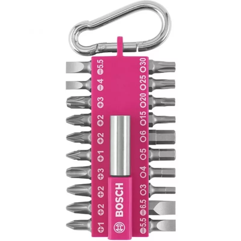 Atsuktuvo antgalių rinkinys Bosch 2607002821 — 21 vnt.: Torx, Phillips, Pozidriv, Hex