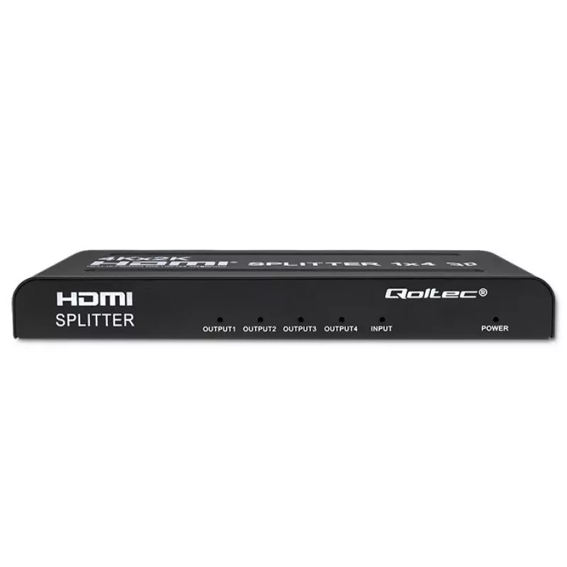 Qoltec 51798 aktyvus HDMI skirstytuvas 4 x HDMI 4K x 2K | 3.4Gb/s