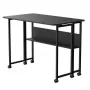 Sulankstomas stalas Maclean, juodas, mobilus 100x58 cm, maks. 50 kg, MC-126 B