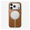 Mobiliojo telefono dėklas Nomad Modern Leather Case skirtas iPhone 17 Pro, 16 cm (6,3 col.), tan, oda ir PC/TPU