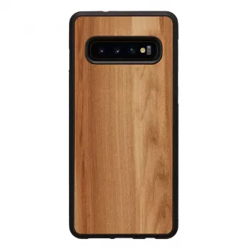 man and wood išmaniojo telefono dėklas Samsung Galaxy S10 – capuccino juoda, apsauginis plonas dangtelis
