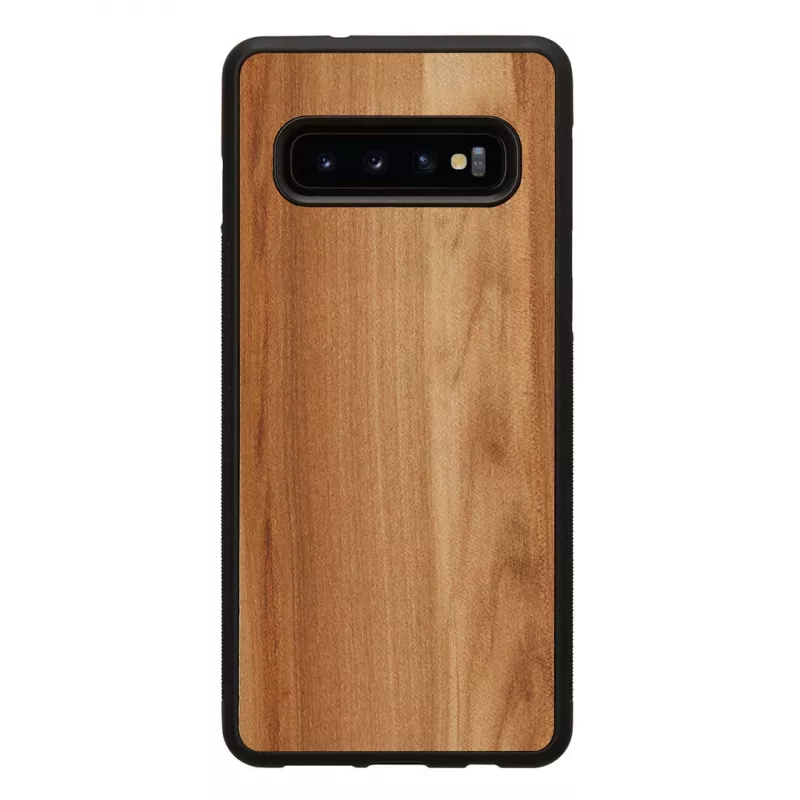 man and wood išmaniojo telefono dėklas Samsung Galaxy S10 – capuccino juoda, apsauginis plonas dangtelis