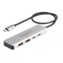 DeLOCK USB šakotuvas USB Type-C 10 Gbps 2x Type-A 2x Type-C 35 cm kabelis