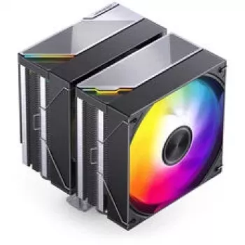 CPU aušintuvas Jonsbo CA80 Dual-Tower, 2×120 mm PWM ventiliatoriai, ARGB, juodas