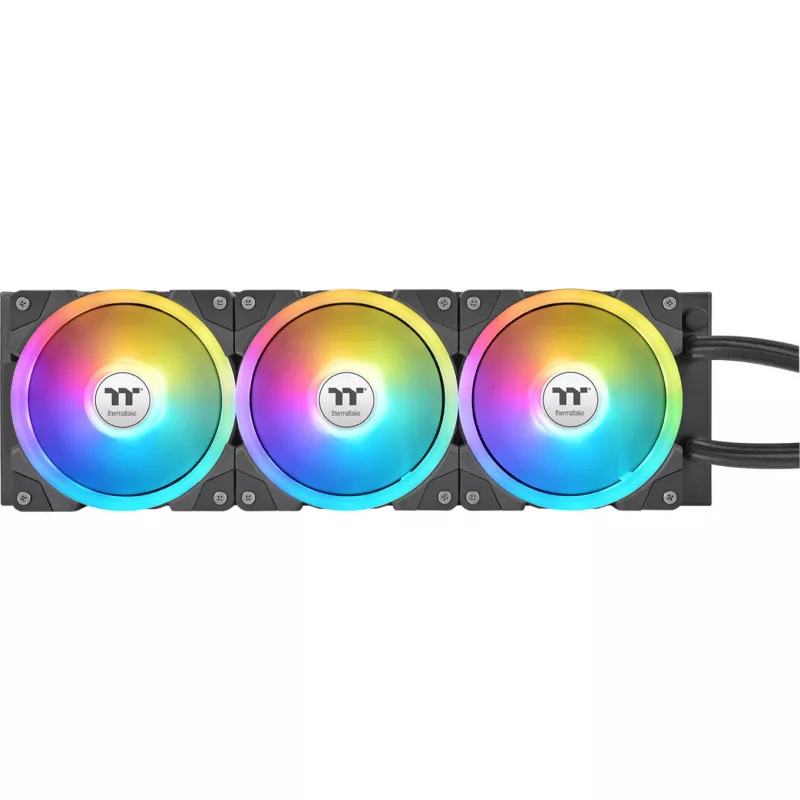 AIO skysčiu aušinamas procesoriaus aušintuvas THERMALTAKE MAGFloe 360 Ultra — 360mm radiatorius, RGB ventiliatoriai