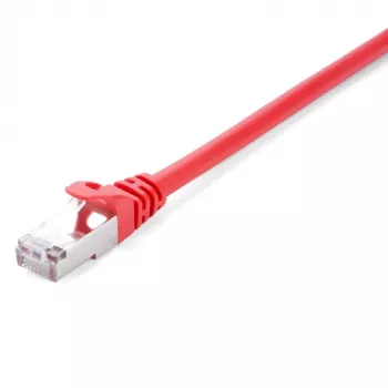Tinklo kabelis V7 raudonas Cat6 ekranuotas RJ45 kištukas prie RJ45 kištuko 10 m raudonas