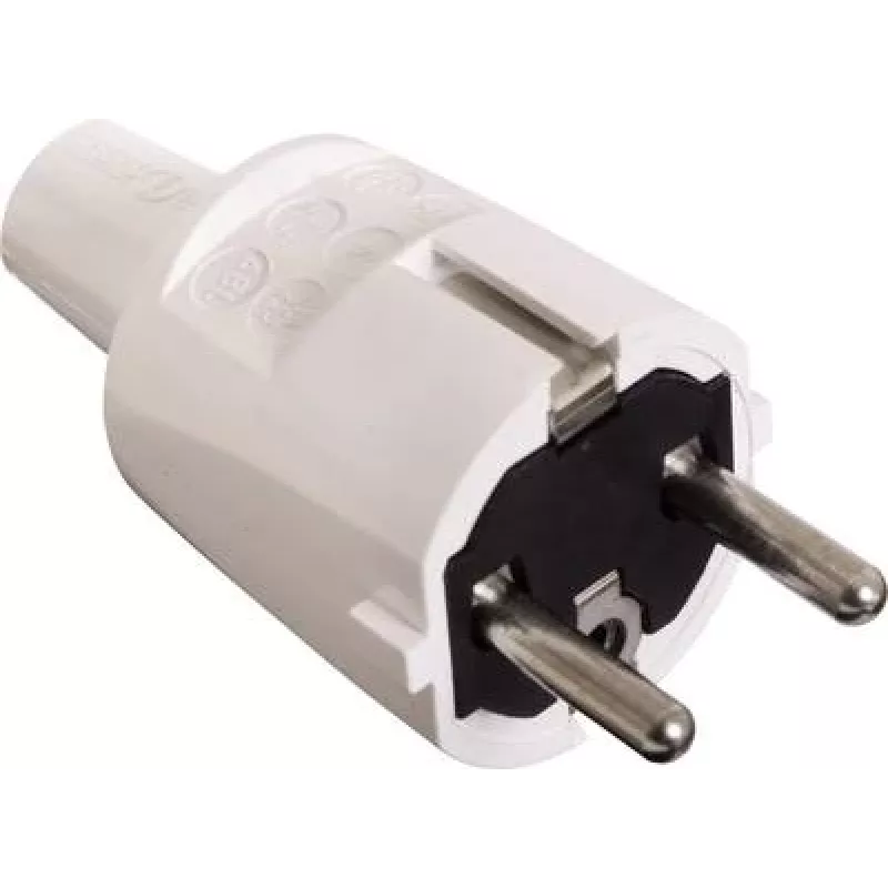 AS SCHWABE PVC-Plug 16A, 250V robuste Version White (62221)