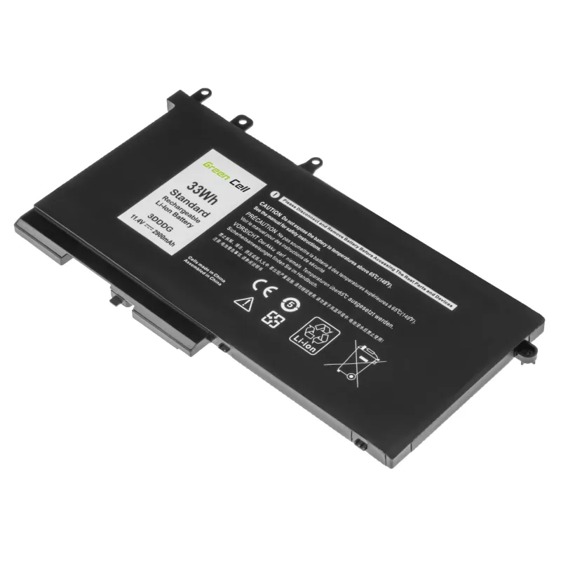 Baterija Green Cell, skirta DELL Latitude 5280 5290 5480 5490 5495 5580 5590, 11,4 V, 2900 mAh, Li-Ion