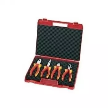 Knipex replių rinkinys kompaktinėje dėžutėje 4 vnt. VDE plastikinis dėklas