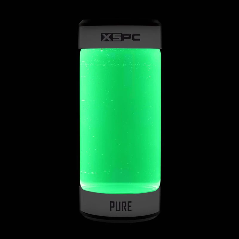 Aušinimo skystis XSPC Pure Coolant 1 L, žalias UV reaktyvus, skirtas kompiuterių skysčių aušinimo sistemoms